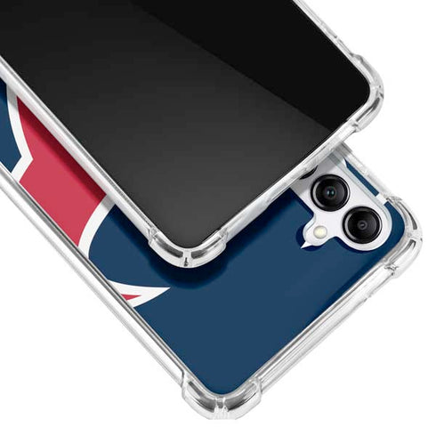 NFL Houston Texans Large Logo Galaxy A14 5G Clear Case