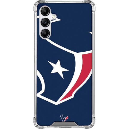 NFL Houston Texans Large Logo Galaxy A14 5G Clear Case
