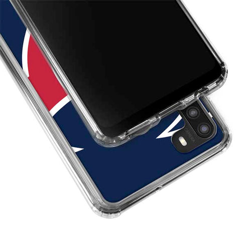 NFL Houston Texans Large Logo Galaxy A21 Clear Case