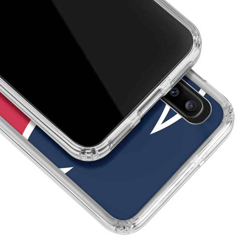 NFL Houston Texans Large Logo Galaxy A30 Clear Case