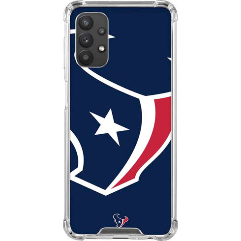 NFL Houston Texans Large Logo Galaxy A32 5G Clear Case