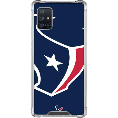 NFL Houston Texans Large Logo Galaxy A51 5G Clear Case
