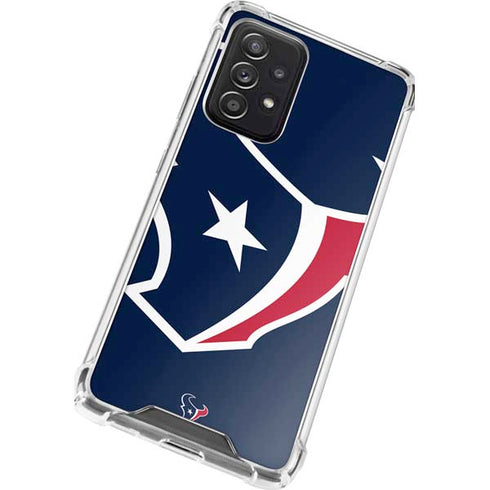 NFL Houston Texans Large Logo Galaxy A52 5G Clear Case