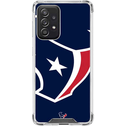 NFL Houston Texans Large Logo Galaxy A52 5G Clear Case