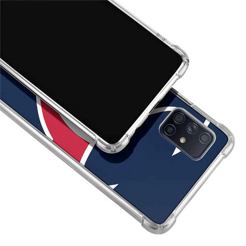 NFL Houston Texans Large Logo Galaxy A71 5G Clear Case