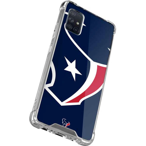 NFL Houston Texans Large Logo Galaxy A71 5G Clear Case