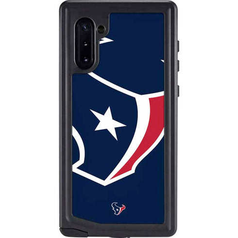 NFL Houston Texans Large Logo Galaxy Note 10 Waterproof Case