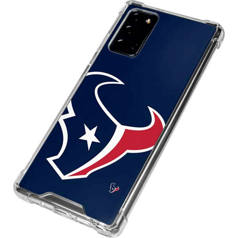 NFL Houston Texans Large Logo Galaxy Note20 5G Clear Case