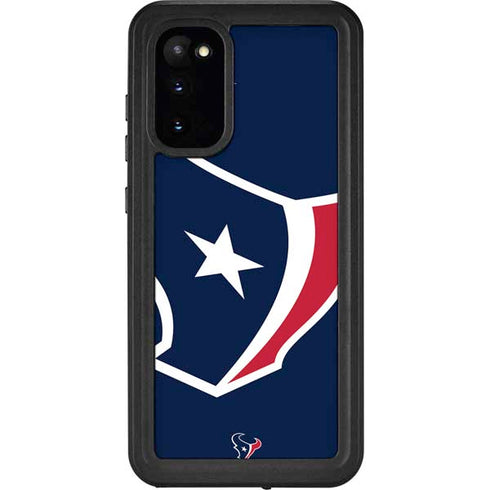NFL Houston Texans Large Logo Galaxy S20 Waterproof Case
