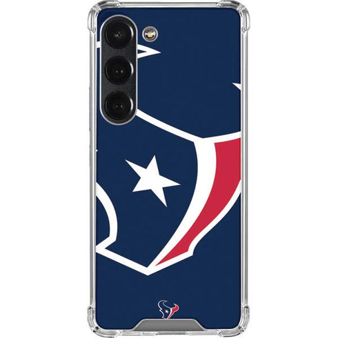 NFL Houston Texans Large Logo Galaxy S23 Clear Case