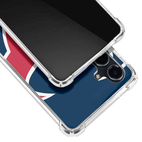 NFL Houston Texans Large Logo Galaxy S23 FE Clear Case