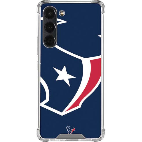 NFL Houston Texans Large Logo Galaxy S23 Plus Clear Case