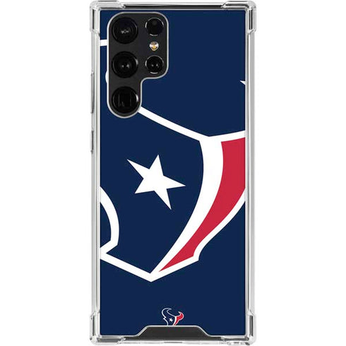 NFL Houston Texans Large Logo Galaxy S24 Ultra Clear Case
