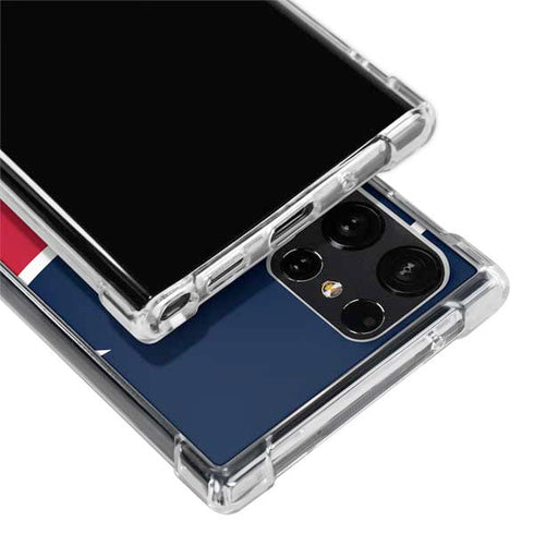 NFL Houston Texans Large Logo Galaxy S24 Ultra Clear Case