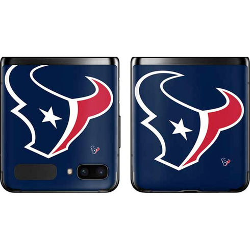 NFL Houston Texans Large Logo Galaxy Z Flip Skin