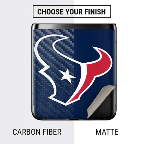 NFL Houston Texans Large Logo Galaxy Z Flip Skin