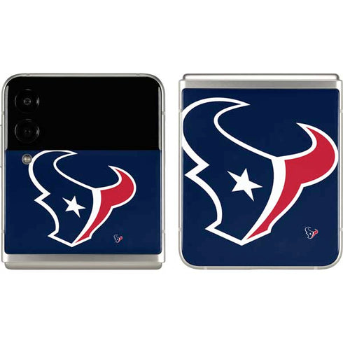 NFL Houston Texans Large Logo Galaxy Z Flip3 5G Skin