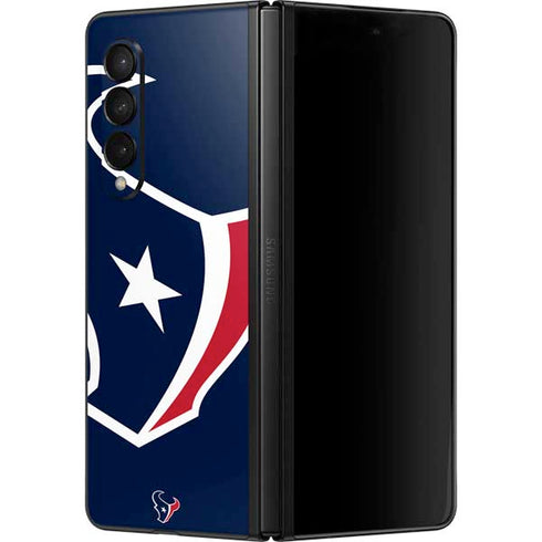 NFL Houston Texans Large Logo Galaxy Z Fold3 5G Skin