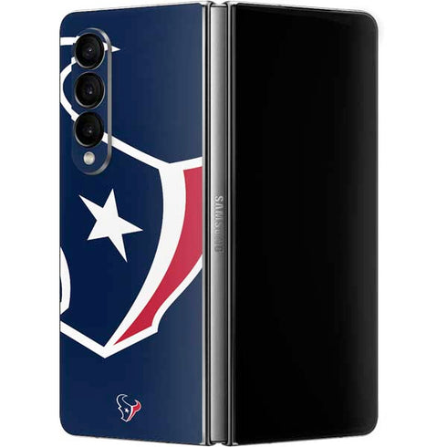NFL Houston Texans Large Logo Galaxy Z Fold4 5G Skin