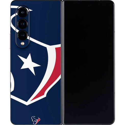 NFL Houston Texans Large Logo Galaxy Z Fold4 5G Skin