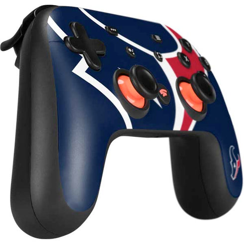 NFL Houston Texans Large Logo Google Stadia Controller Skin