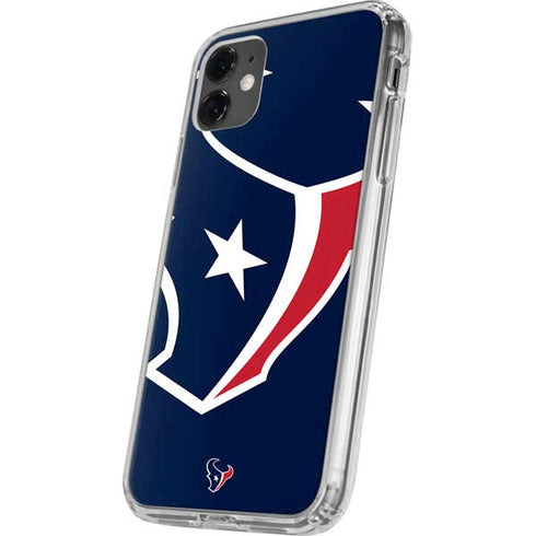 NFL Houston Texans Large Logo iPhone 11 Clear Case