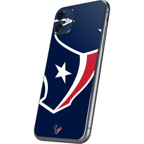 NFL Houston Texans Large Logo iPhone 11 Skin