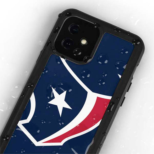 NFL Houston Texans Large Logo iPhone 12 Mini Waterproof Case