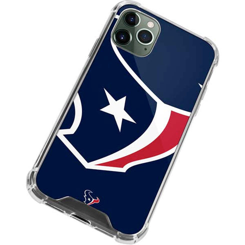NFL Houston Texans Large Logo iPhone 12 Pro Clear Case