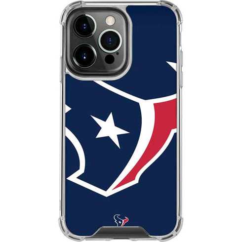 NFL Houston Texans Large Logo iPhone 13 Pro Clear Case
