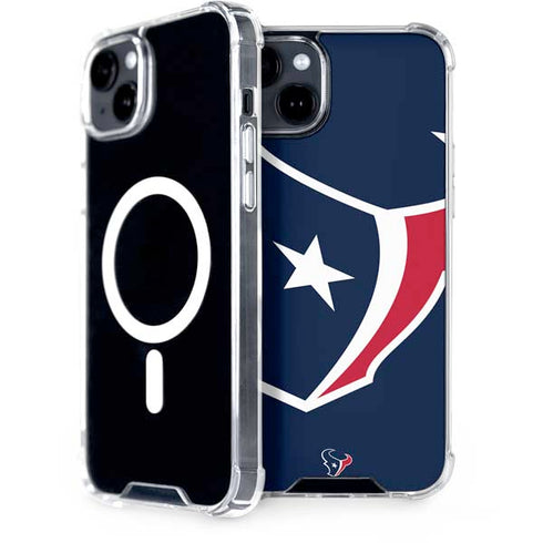 NFL Houston Texans Large Logo iPhone 15 Plus MagSafe Case