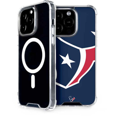 NFL Houston Texans Large Logo iPhone 15 Pro MagSafe Case