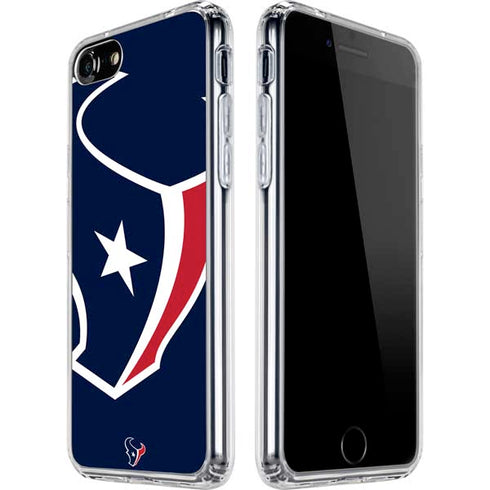 NFL Houston Texans Large Logo iPhone SE (2nd & 3rd Gen) Clear Case