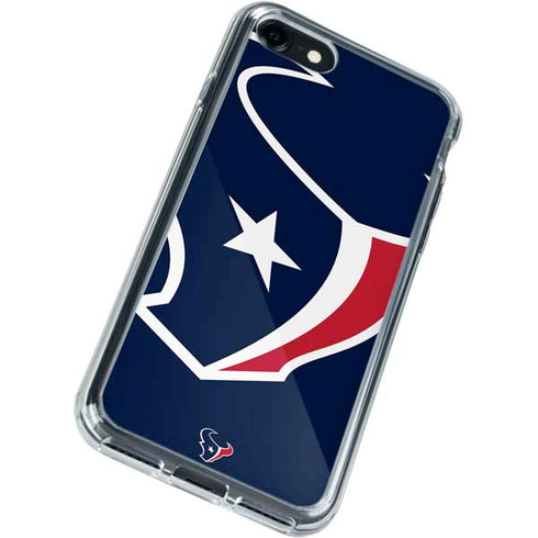 NFL Houston Texans Large Logo iPhone SE (2nd & 3rd Gen) Clear Case