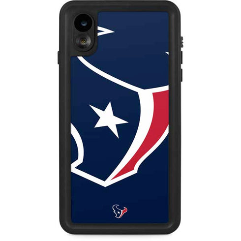 NFL Houston Texans Large Logo iPhone XR Waterproof Case