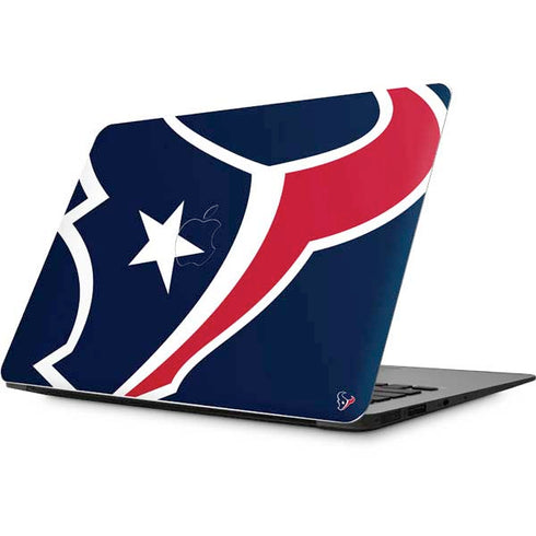 NFL Houston Texans Large Logo Apple MacBook Skin
