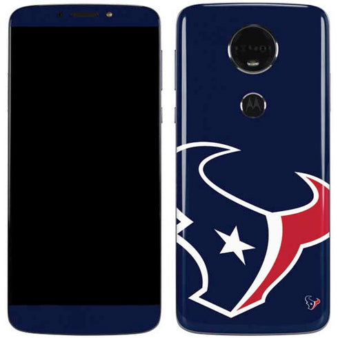 NFL Houston Texans Large Logo Moto E5 Plus Skin