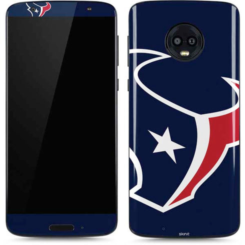 NFL Houston Texans Large Logo Moto G6 Skin