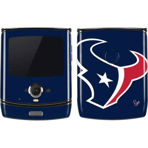 NFL Houston Texans Large Logo Motorola RAZR Skin