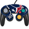 NFL Houston Texans Large Logo Nintendo GameCube Controller Skin