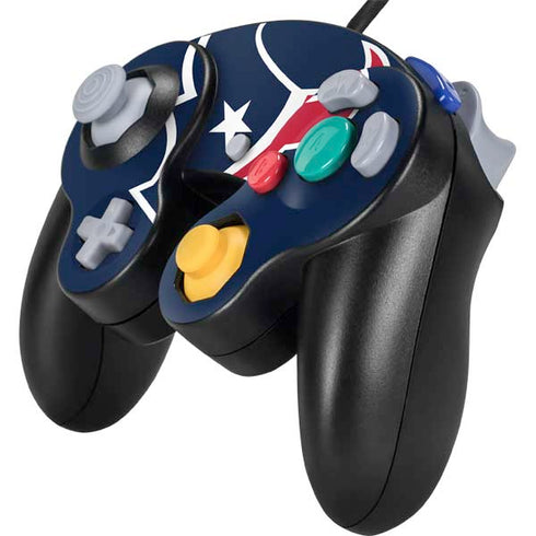 NFL Houston Texans Large Logo Nintendo GameCube Controller Skin