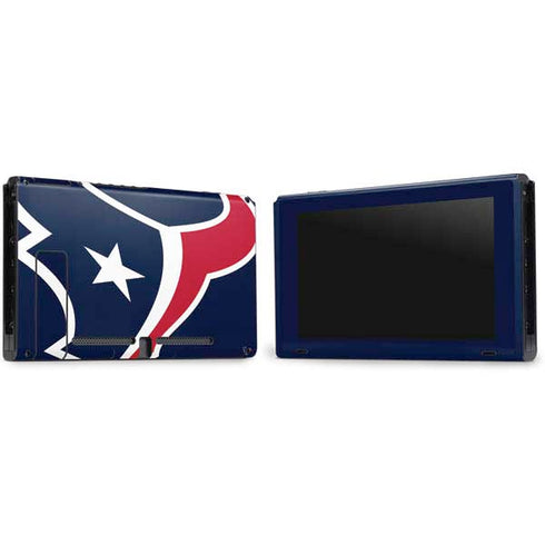NFL Houston Texans Large Logo Nintendo Switch Bundle Skin