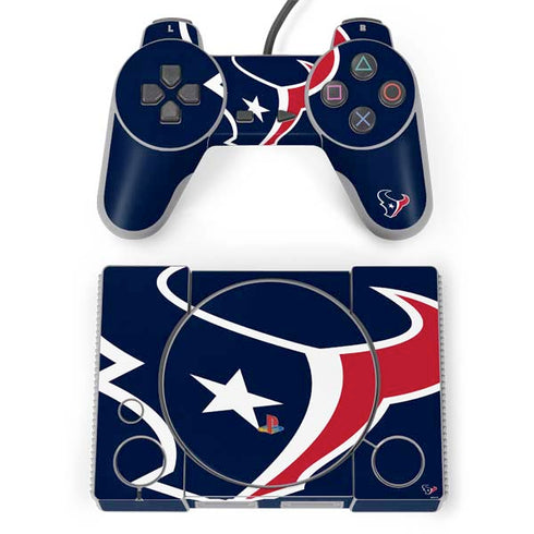 NFL Houston Texans Large Logo PlayStation Classic Bundle Skin