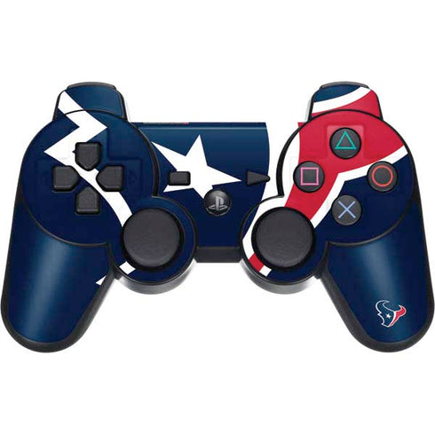NFL Houston Texans Large Logo PS3 Dual Shock wireless controller Skin