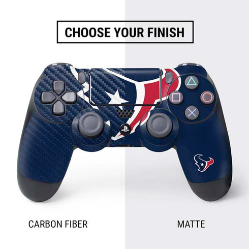 NFL Houston Texans Large Logo PS4 Controller Skin