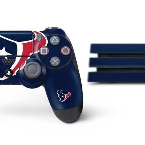 NFL Houston Texans Large Logo PS4 Pro Bundle Skin