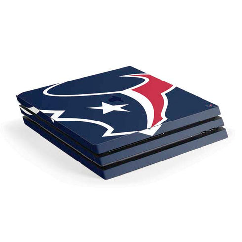 NFL Houston Texans Large Logo PS4 Pro Console Skin