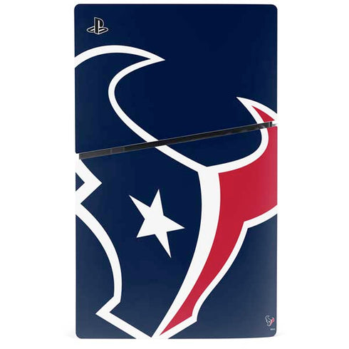 NFL Houston Texans Large Logo PS5 Slim Disk Console Skin