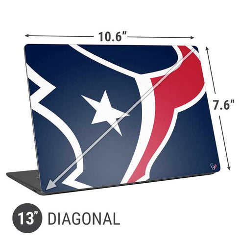NFL Houston Texans Large Logo Universal Laptop 13in (10.6 x 7.6in) Skin