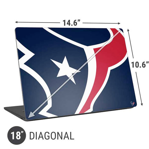 NFL Houston Texans Large Logo Universal Laptop 18in (14.6 x 10.6in) Skin